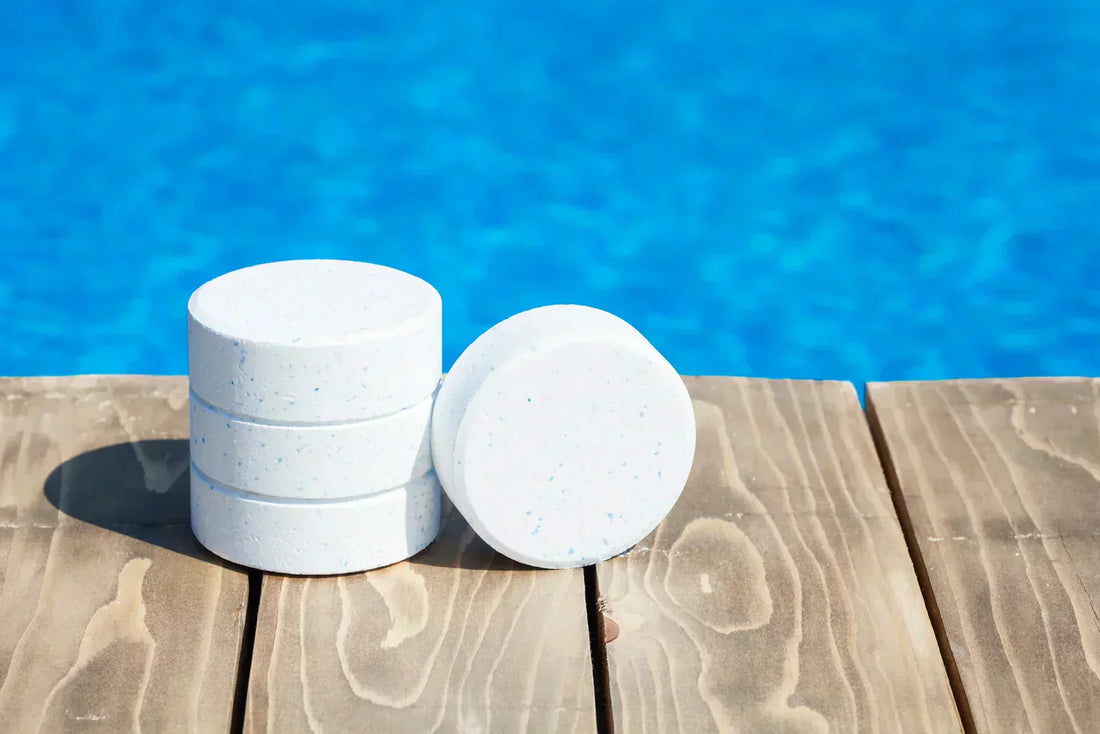 Chlorine tablets by a pool in Singapore