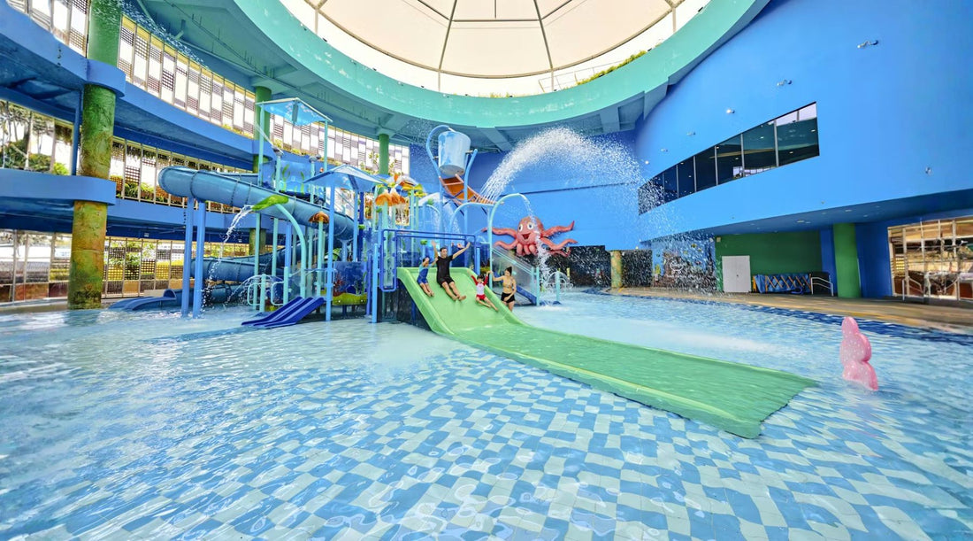 indoor waterplay singapore kids splash pad haze day