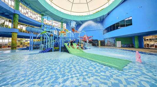 indoor waterplay singapore kids splash pad haze day